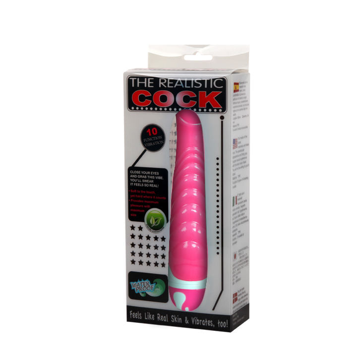 BAILE Vibrador Realista Rosa – Estimulador Ergonómico Con 10 Funciones De Vibración