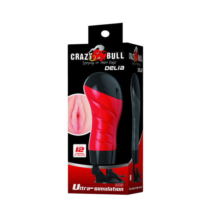 CRAZY BULL Masturbador Con Base – Diseño Reutilizable Para Uso En Ducha