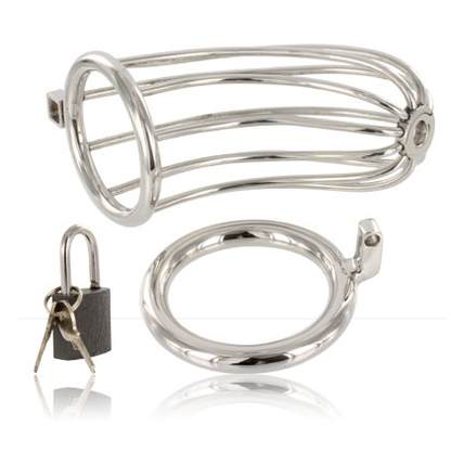 HARD METAL - BIRD CHASTITY RING CAGE