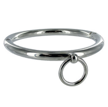 Comprar Metal Hard Collar Con Argolla De 10cm – Collar De Metal Cromado Con Acabado Brillante Y Diseño Elegante-Noxtic