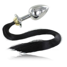 Comprar Metal Hard Plug Anal Con Cola Negra – Diseño Hipoalergénico Para Experiencia Confortable-Noxtic
