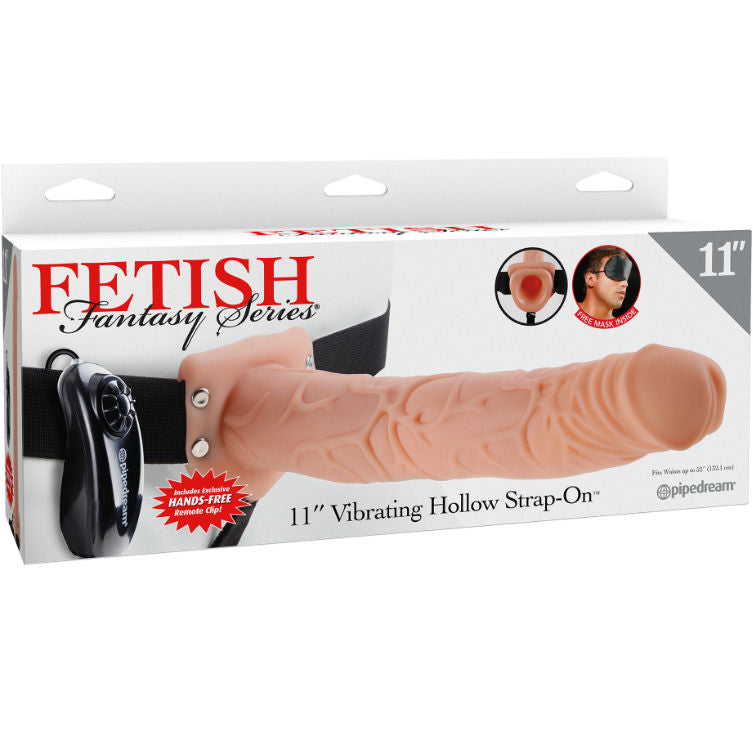 FETISH FANTASY SERIES - 11 ARNES VIBRADOR CON TESTICULOS HUECO MAN 27.9 CM NATURAL-FETISH FANTASY SERIES-Noxtic