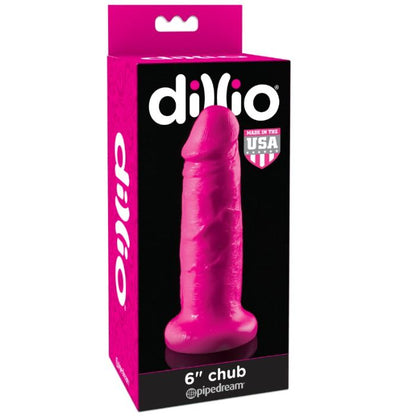 DILLIO Dildo Con Ventosa Chub 15.2 Cm Rosa – Diseño Flexible Con Ventosa Fuerte Para Uso Versátil