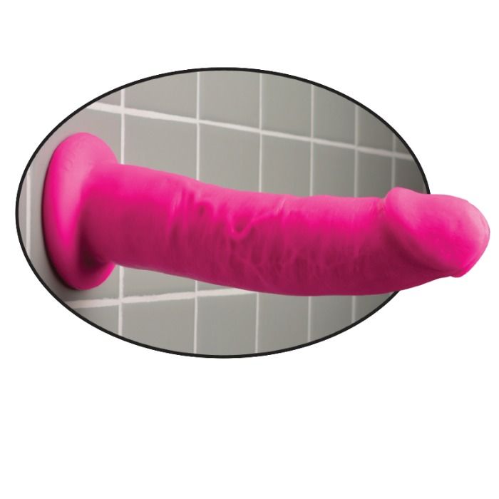 DILLIO Dildo Con Ventosa Rosa 22.9 Cm – Adherente Para Uso Versátil En Superficies Planas