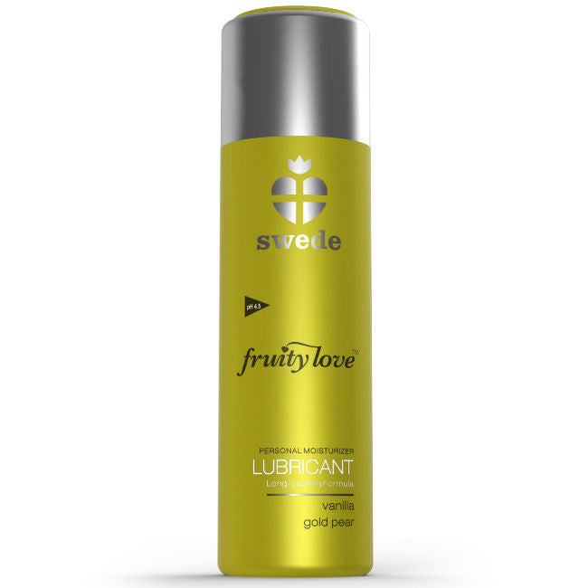 SWEDE Fruity Love Lubricante Pera Golden Y Vainilla 50 ML – Lubricante Aromatizado Para Mayor Placer Y Comodidad