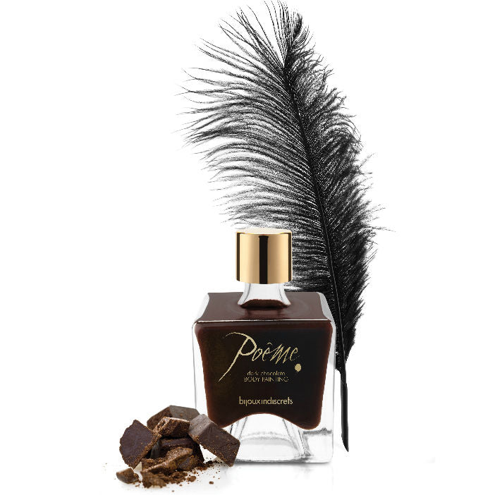 BIJOUX Poème Pittura Commestibile Cioccolato Fondente 50g – Creatività Sensoriale per Momenti Intimi