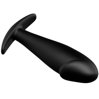 PRETTY LOVE Plug anale in silicone nero – Design ergonomico con maniglia per una facile maneggevolezza