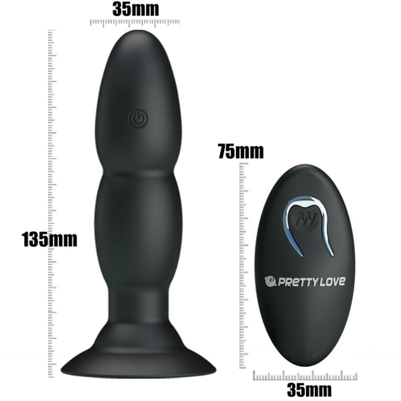 PRETTY LOVE Plug Vibrador Con Control Remoto – Estimulación Anal Con 8 Modos De Placer