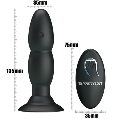 PRETTY LOVE Plug Vibrador Con Control Remoto – Estimulación Anal Con 8 Modos De Placer