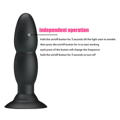 PRETTY LOVE Plug Vibrador Con Control Remoto – Estimulación Anal Con 8 Modos De Placer