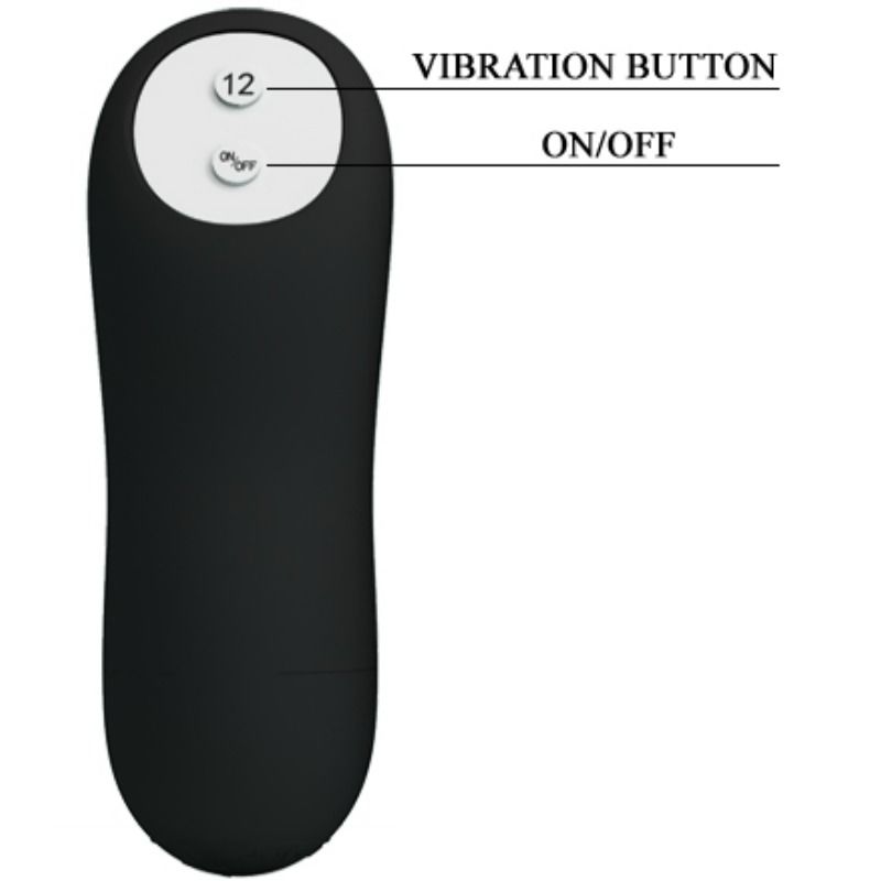 PRETTY LOVE Plug Anal Silicona – 12 Modos De Vibración Para Placer Personalizado