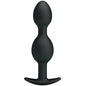 Comprar PRETTY LOVE Bolas Anales Silicona 12.5 CM Negro – Diseño Ergonómico Para Estimulación Única-Noxtic