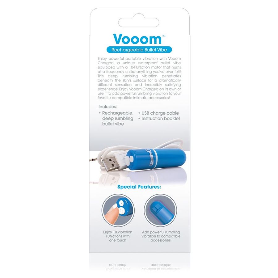 Comprar SCREAMING O Vooom Bala Vibradora Recargable Azul – Potente y Sumergible Con Diez Modos de Vibración-Noxtic