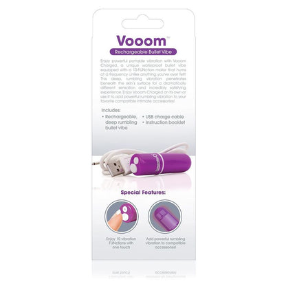 Comprar SCREAMING O Vooom Bala Vibradora Recargable Lila – Potente Con Diez Modos De Vibración 100 Por Ciento Sumergible-Noxtic