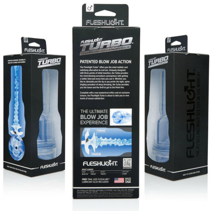 FLESHLIGHT Turbo Thrust Blue Ice – Juguete Erótico Con Sensaciones Únicas Para Autoexploración