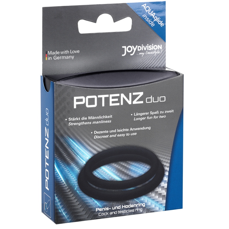 Comprar JOYDIVISION Potenzduo Negro – Anillos Constrictores Para Mayor Placer-Noxtic