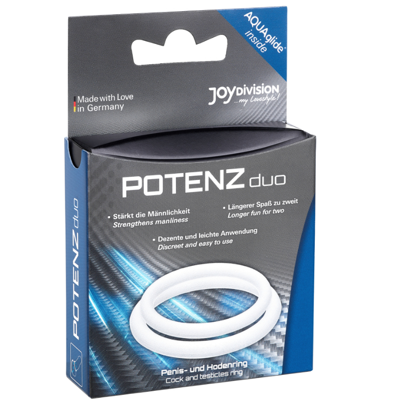 Comprar JOYDIVISION PotenzDuo Blanco – Anillos Para Mejorar la Estimulación Confortable-Noxtic