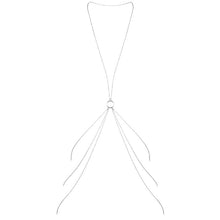 BIJOUX Magnifique 8 catene per il corpo in metallo argentato: elegante accessorio di ispirazione vintage