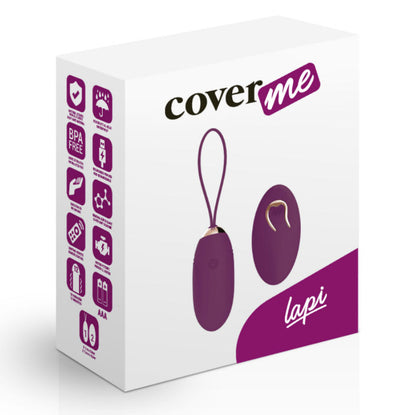 COVERME Uovo Telecomandato Viola – Vibrazioni Silenziose per Condividere il Piacere