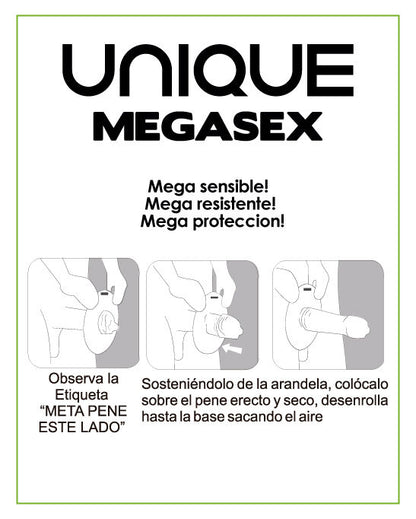 UNIQ Megasex Preservativos Sensitivos Sin Látex – Placer Sin Límites Para Nuevas Sensaciones