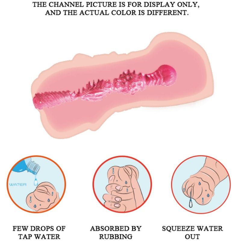 CRAZY BULL Masturbador Water Skin – Textura Realista Con Vibración Para Placer Intenso