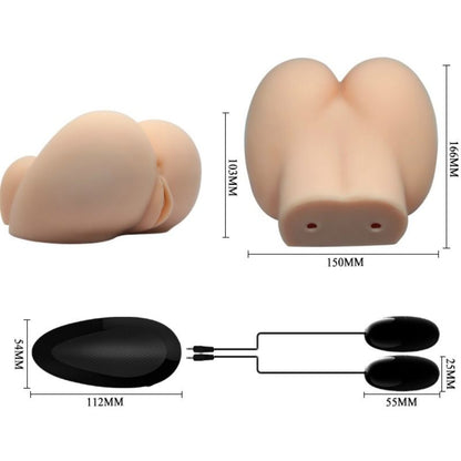 CRAZY BULL - VAGINA Y ANO REALÍSTICOS CON VIBRACIÓN POSICIÓN 6