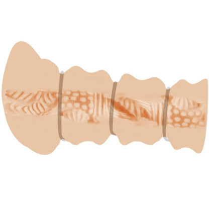 Comprar CRAZY BULL Masturbador Con Anillos Modelo Vagina 2 – Experiencia Sensorial Con Textura Realista-Noxtic