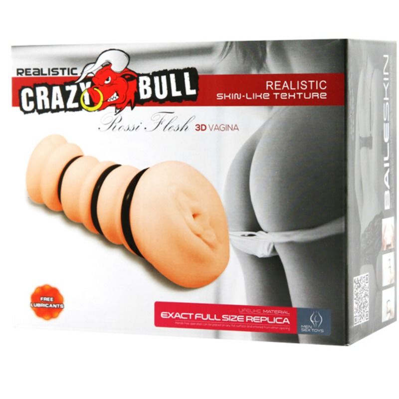 Comprar CRAZY BULL Masturbador Con Anillos Modelo Vagina 2 – Experiencia Sensorial Con Textura Realista-Noxtic