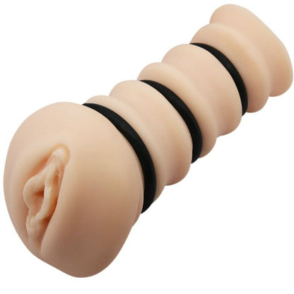 Comprar CRAZY BULL Masturbador Con Anillos Modelo Vagina 2 – Experiencia Sensorial Con Textura Realista-Noxtic