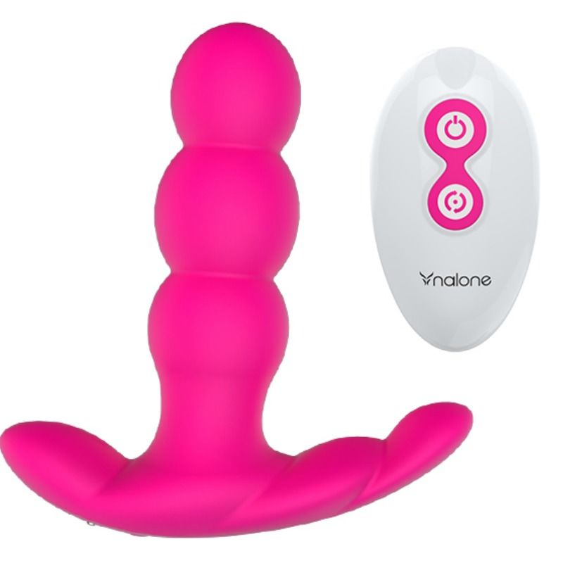 NALONE Pearl Vibratore anale con telecomando nero – Design elegante per un'esperienza di piacere unica