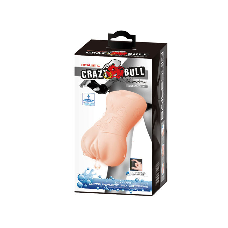 CRAZY BULL Masturbador Water Skin Modelo Vagina 4 – Textura Realista Para Sensaciones Únicas