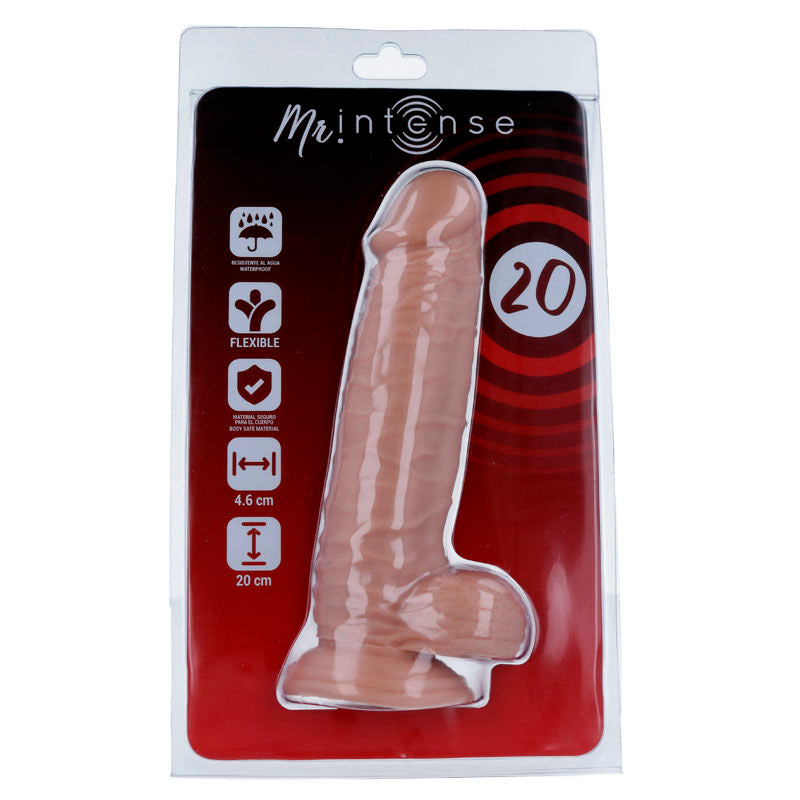 Dildo realistico MR Intense da 20 cm – Morbido al tatto con design naturale per un uso versatile