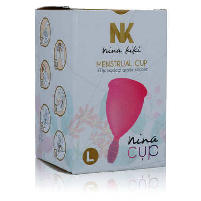 Comprar Nina Kikí Copa Menstrual Rosa Talla L – Silicona Médica Ecológica Para Comodidad Prolongada-Noxtic