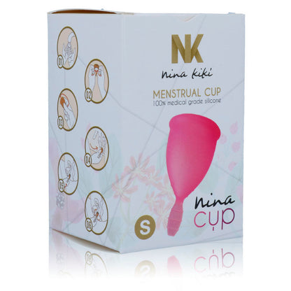 Comprar NINA KIKÍ Copa Menstrual Rosa Talla S – Silicona Ecológica Para Uso Diario Con Comodidad Prolongada-Noxtic