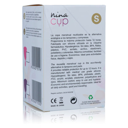 Comprar NINA KIKÍ Copa Menstrual Rosa Talla S – Silicona Ecológica Para Uso Diario Con Comodidad Prolongada-Noxtic