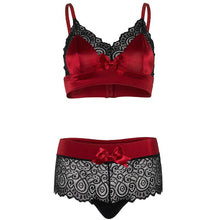 LEG AVENUE Completo Due Pezzi Rosso e Nero L XL – Lingerie Elegante per Comfort e Stile
