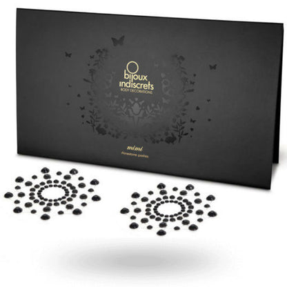 BIJOUX Indiscrets Mimi Negro – Cubre Pezones Brillantes Para Un Toque Sensual