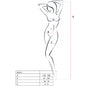 Comprar PASSION Woman BS013 Bodystocking Blanco – Diseño Sexy Con Comodidad Ideal Para Uso Diario-Noxtic