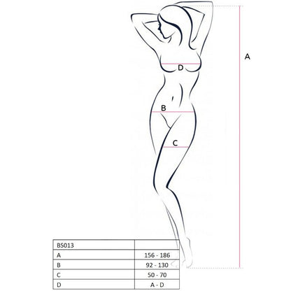 Comprar PASSION Woman BS013 Bodystocking Rojo – Diseño Sexy Con Comodidad Ideal Para Momentos Especiales-Noxtic