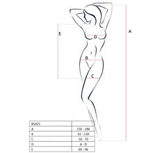 Comprar PASSION Bodystocking BS025 Blanco – Diseño Sexy Estilo Vestido Con Manga Larga-Noxtic
