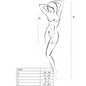 PASSION Bodystocking BS026 Nero – Design sexy in stile abito corto per un comfort elegante