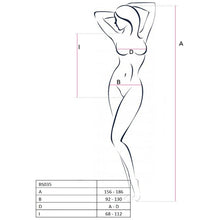 Comprar PASSION Woman BS035 Bodystocking Blanco – Diseño Sexy Con Abertura Para Una Comodidad Elegante-Noxtic