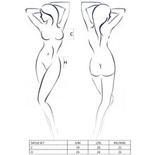 PASSION WOMAN SAYLA SET BLACK SIZE S/M