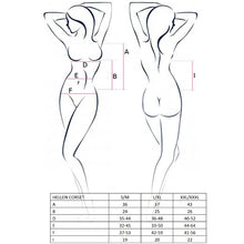 PASSION Woman Hellen Corsetto Nero Taglia S/M – Corsetto Elegante che Mette in Evidenza la Tua Silhouette