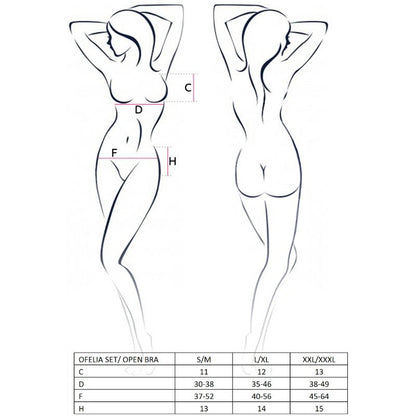 PASSION Ofelia Set Taglia S/M – Lingerie elegante per il comfort e l'esplorazione di sé