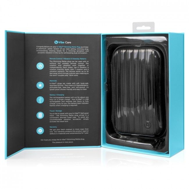 B-VIBE Plug Anal Petite Con Control Remoto – Experiencia Sensorial Con Diseño Elegante