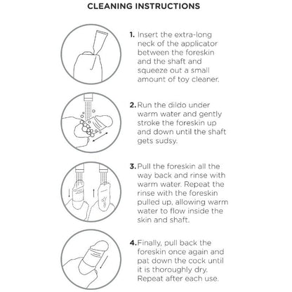 KING COCK - DILDO REALÍSTICO UNCUT NATURAL 15 CM