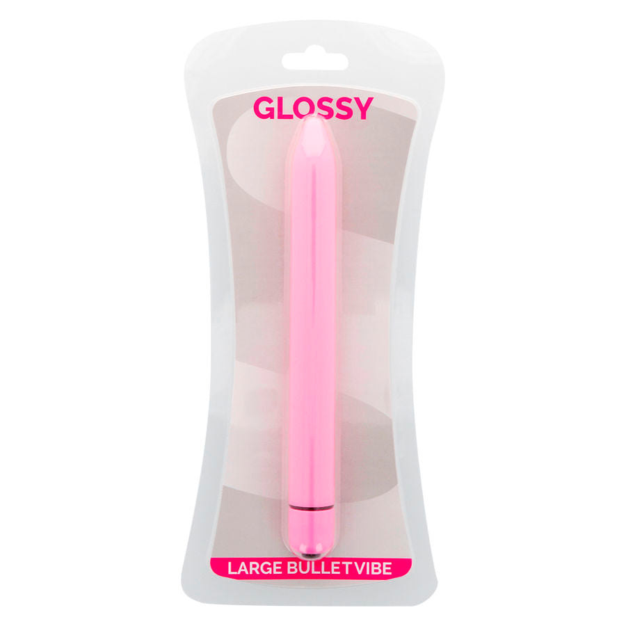 GLOSSY Slim Vibrador Rosa – Diseño Ergonómico Para Placer Discreto