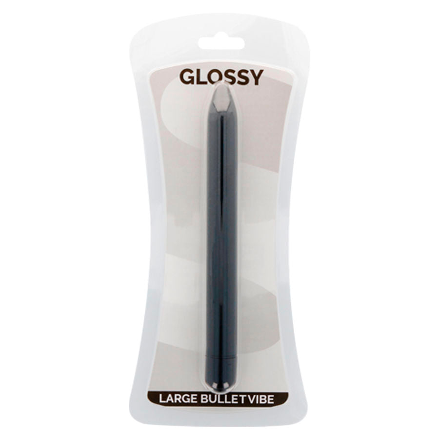 GLOSSY Slim Vibrador Negro – Diseño Elegante Para Estimulación Sensible