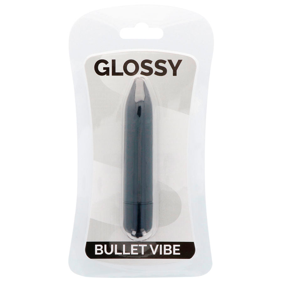 GLOSSY Thin Vibrador Negro – Diseño Elegante Para Placer Discreto